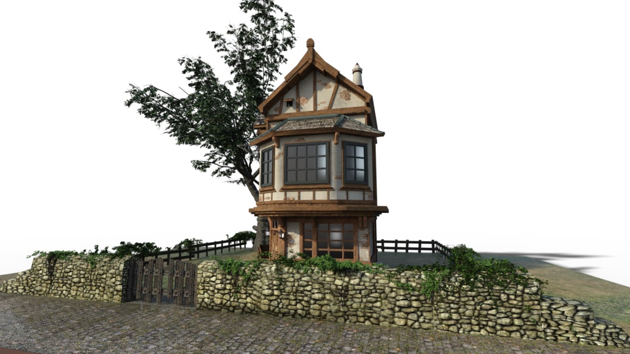 Olde Village House Olde Village House by: PerspectX, 3D Models by Daz 3D