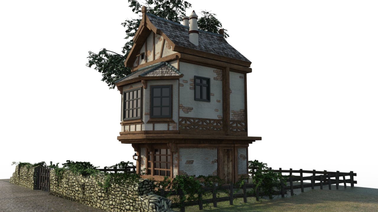 Olde Village House Olde Village House by: PerspectX, 3D Models by Daz 3D