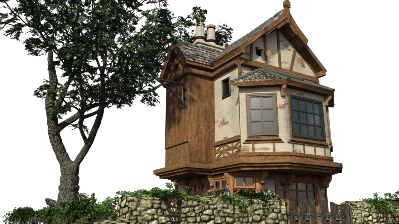 Olde Village House by: PerspectX, 3D Models by Daz 3D