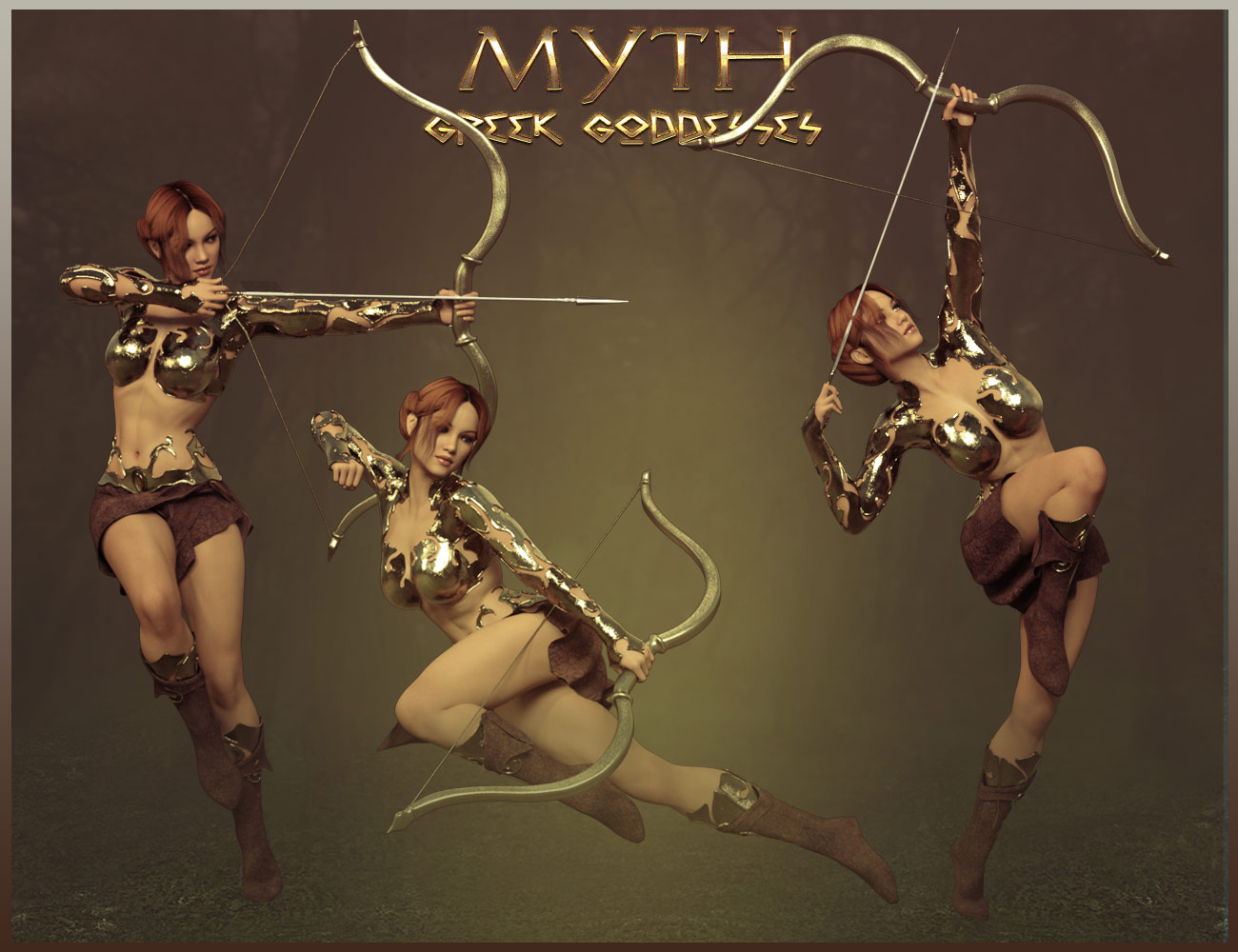 MYTH - Greek Goddesses Poses MYTH - Greek Goddesses Poses by: ilona, 3D Models by Daz 3D
