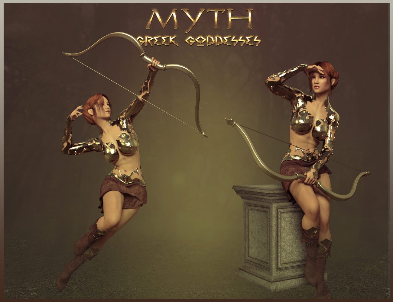 MYTH - Greek Goddesses Poses by: ilona, 3D Models by Daz 3D