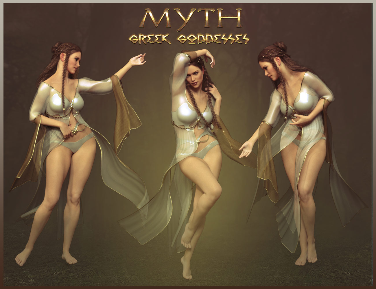 MYTH - Greek Goddesses Poses by: ilona, 3D Models by Daz 3D