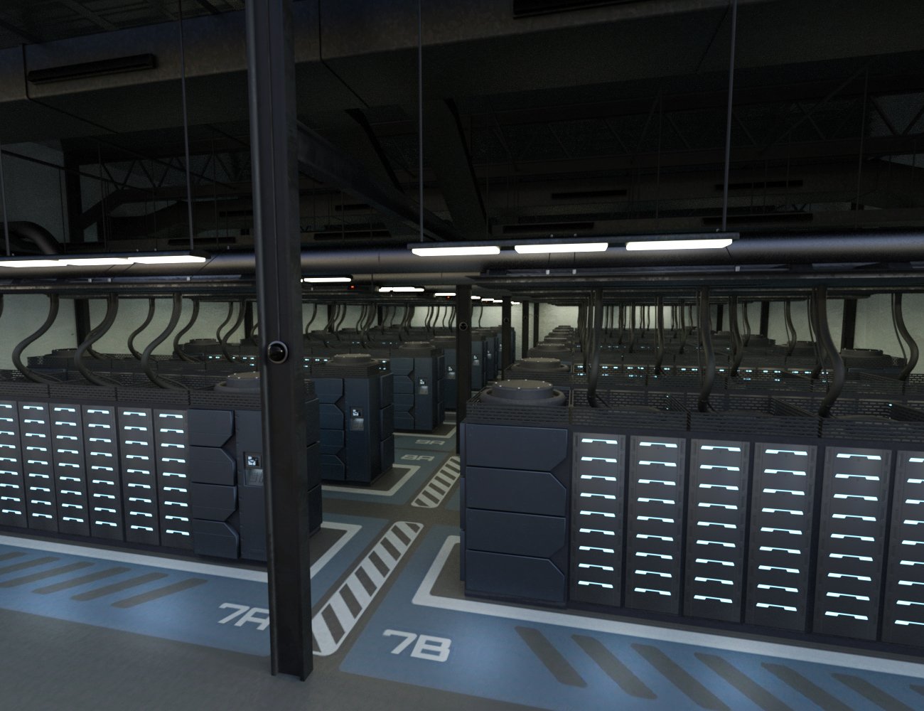 Server Farm by: The AntFarm, 3D Models by Daz 3D