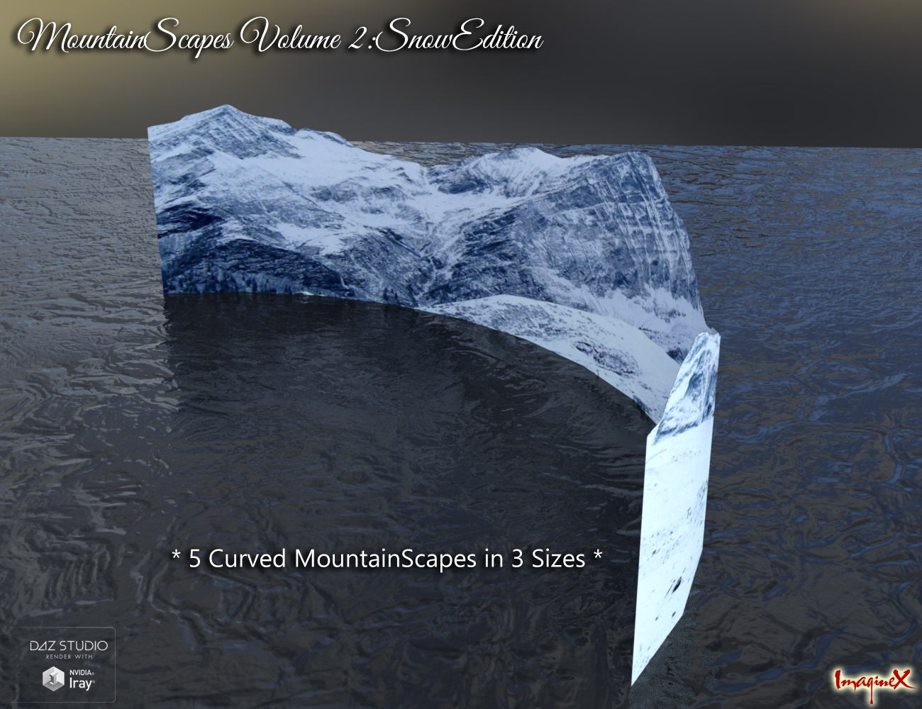MountainScapes Backdrops Volume 2: Snow Edition by: ImagineX, 3D Models by Daz 3D