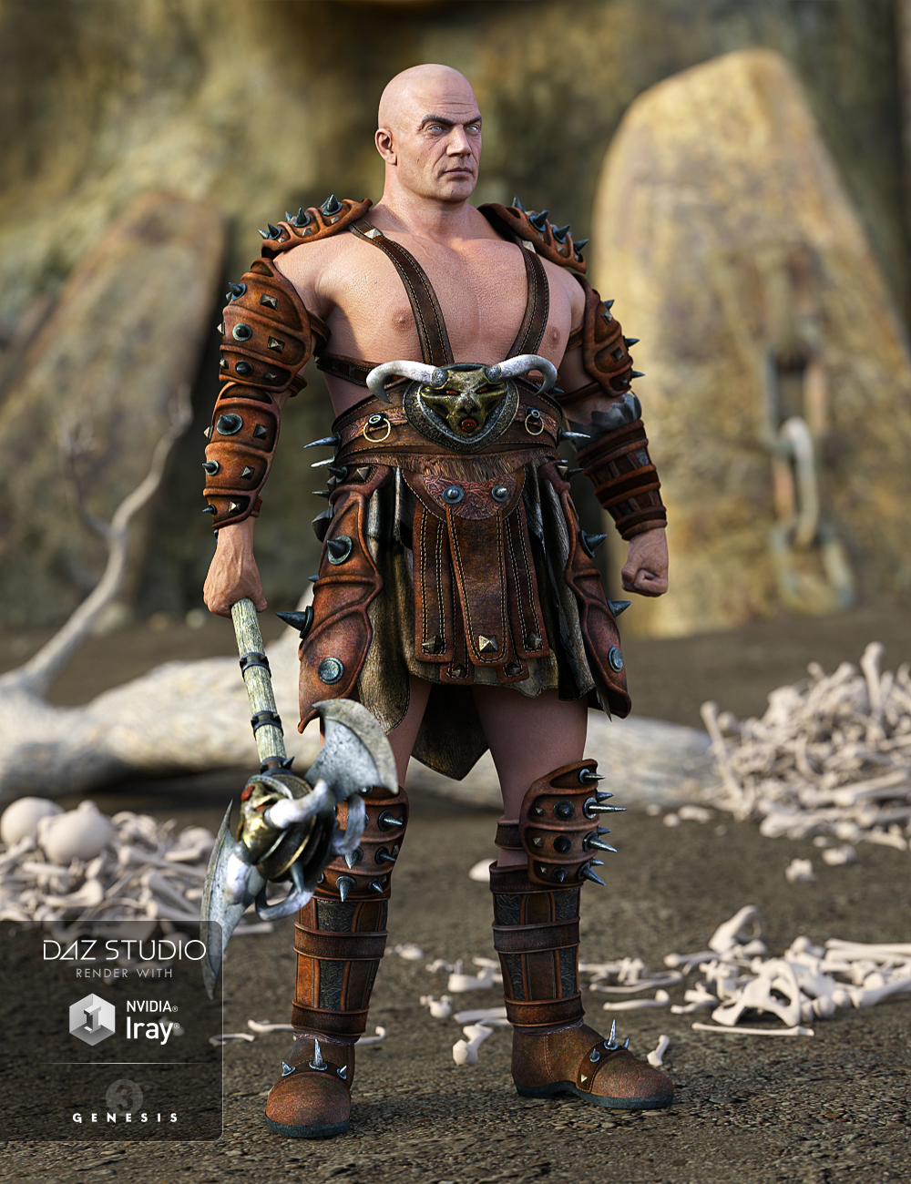 Heavy Barbarian for Genesis 3 Male(s)