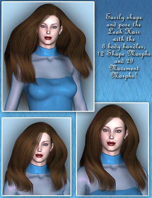 Leah Hair by: , 3D Models by Daz 3D