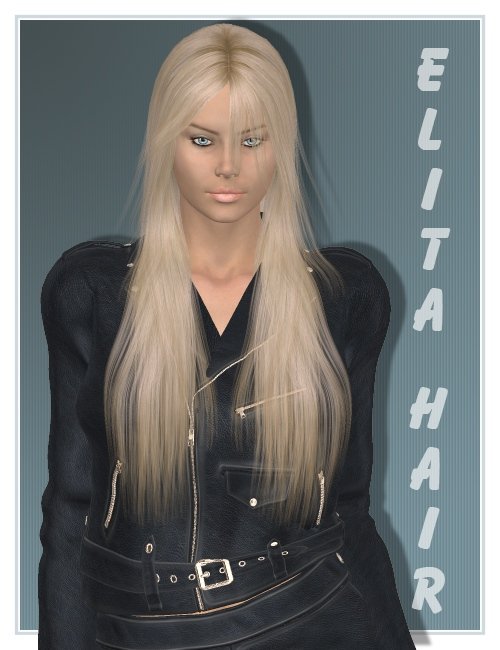 Elita Hair by: Lisbeth N, 3D Models by Daz 3D