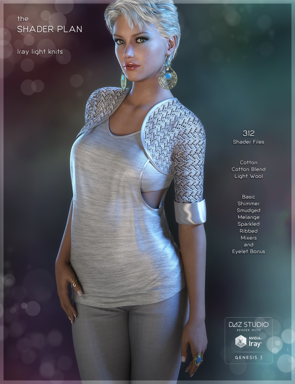 The Shader Plan - Light Knits for Iray by: Fabiana, 3D Models by Daz 3D