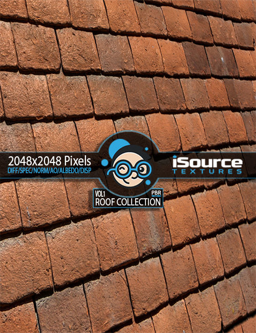Roof Collection Merchant Resource - Vol1 (PBR Textures) by: iSourceTextures, 3D Models by Daz 3D