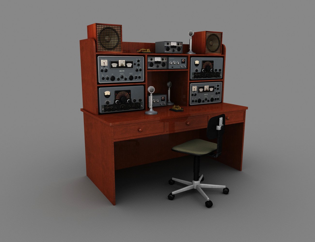 Ham Radio Equipment by: hypnagogia, 3D Models by Daz 3D