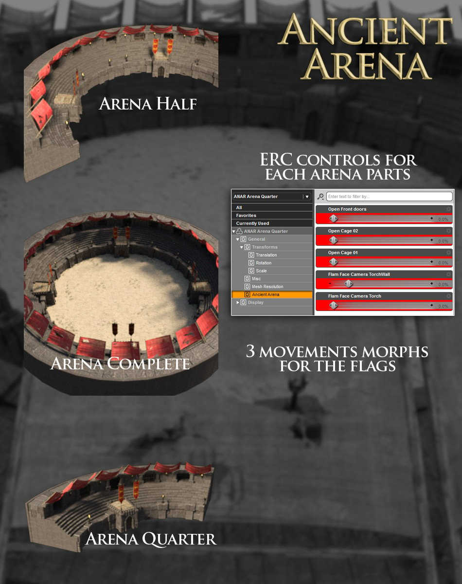Ancient Arena by: powerage, 3D Models by Daz 3D