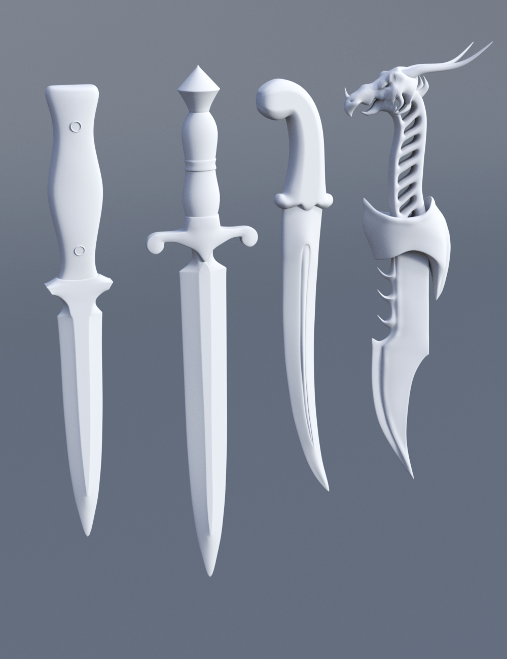 Deadly Daggers for Genesis 3 and 8 Male(s) by: ARTCollab, 3D Models by Daz 3D