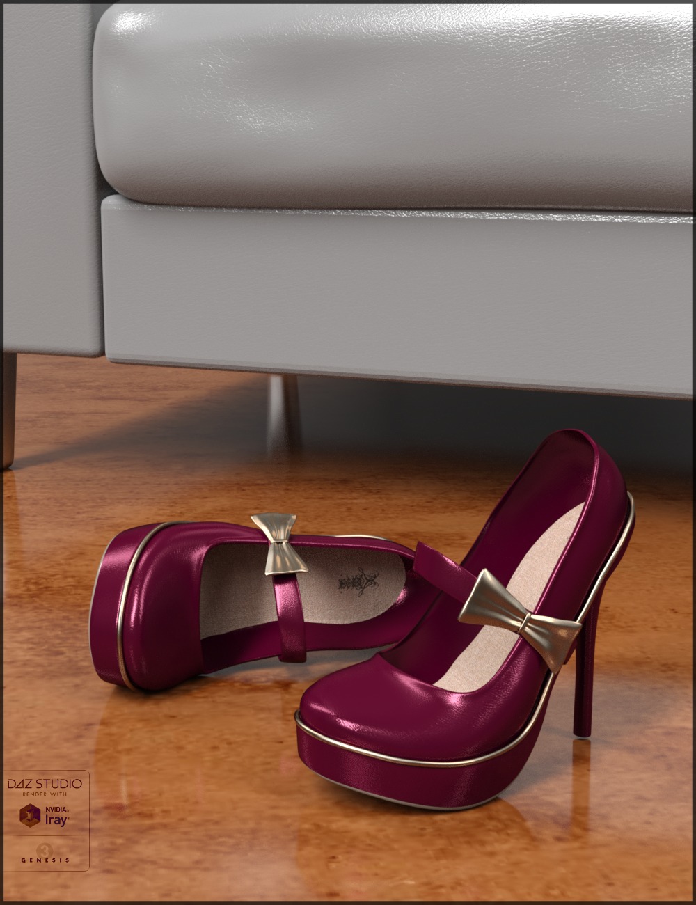 Seduzione Heels for Genesis 3 Female(s) by: 3-D Arena, 3D Models by Daz 3D