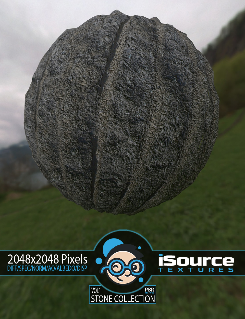 Stone Collection Merchant Resource - Vol1 (PBR Textures) by: iSourceTextures, 3D Models by Daz 3D
