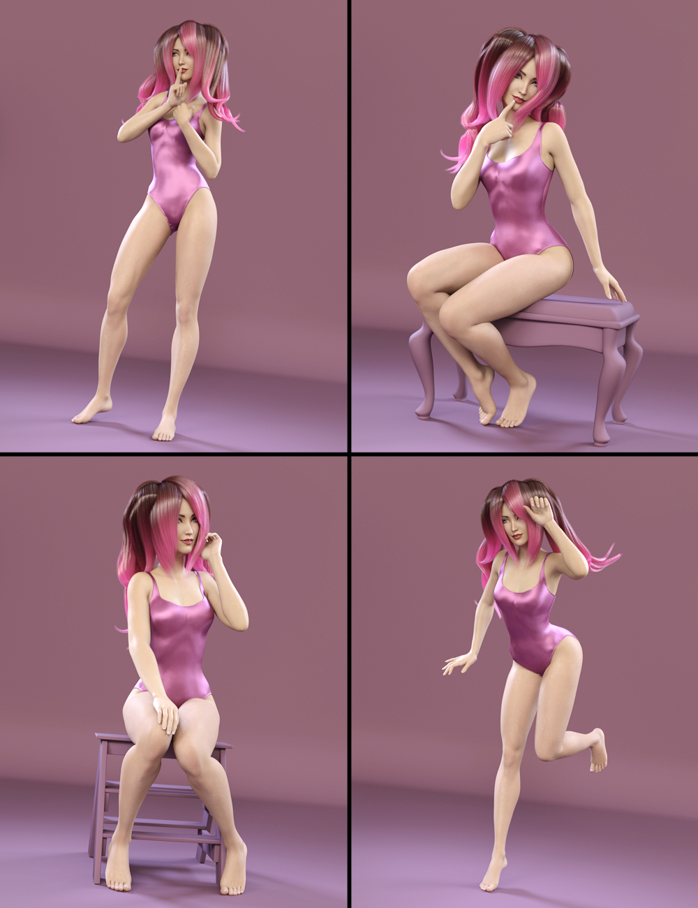 i13 Aiko 7 Pose Collection i13 Aiko 7 Pose Collection by: ironman13, 3D Models by Daz 3D