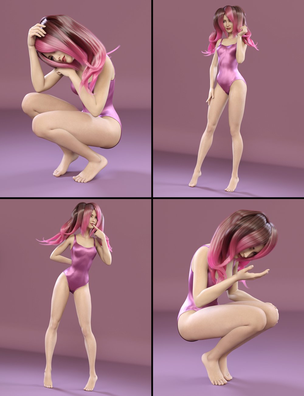 i13 Aiko 7 Pose Collection by: ironman13, 3D Models by Daz 3D