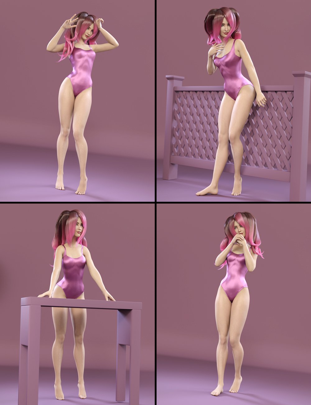 i13 Aiko 7 Pose Collection by: ironman13, 3D Models by Daz 3D
