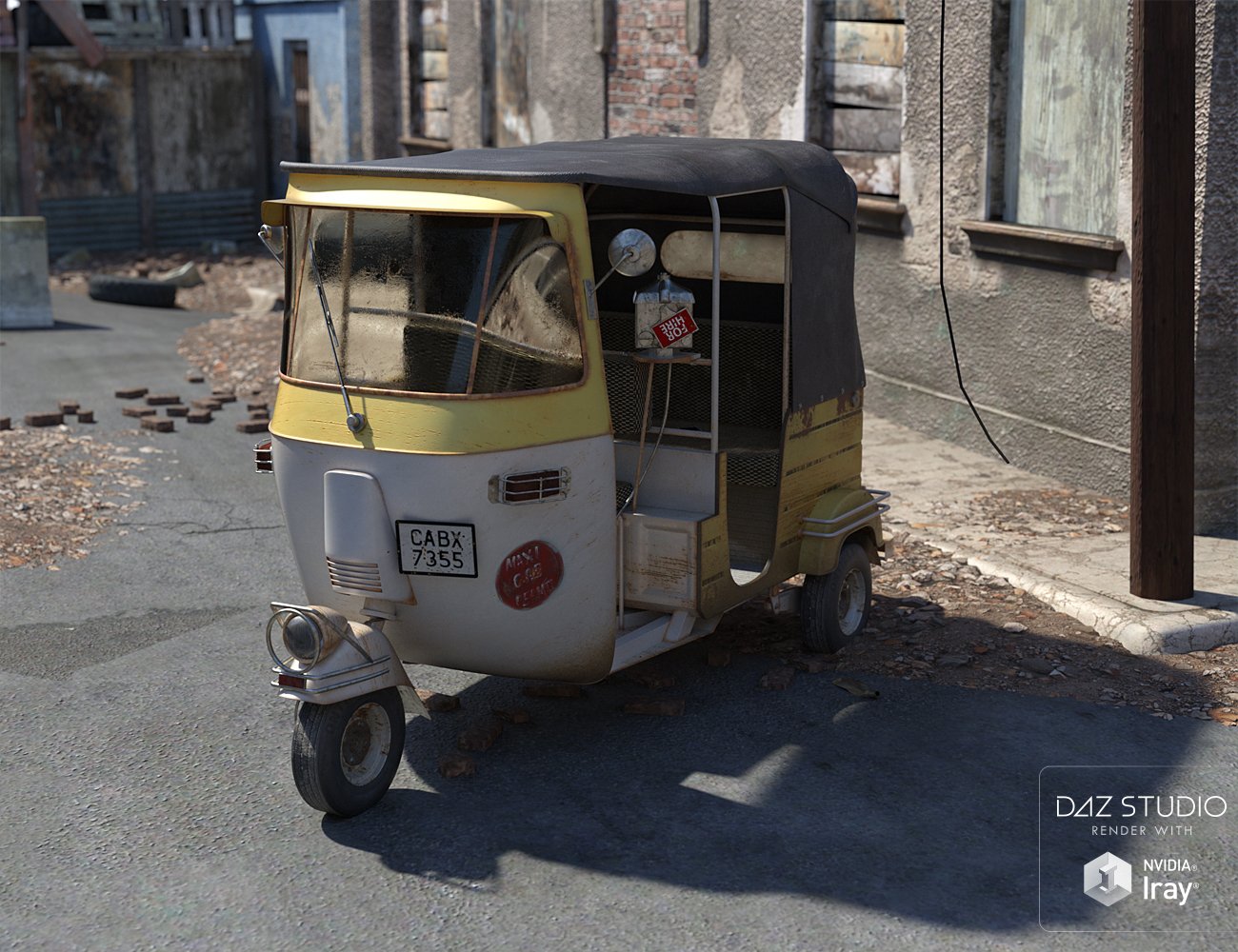 Auto Rickshaw Auto Rickshaw by: David BrinnenForbiddenWhispers, 3D Models by Daz 3D