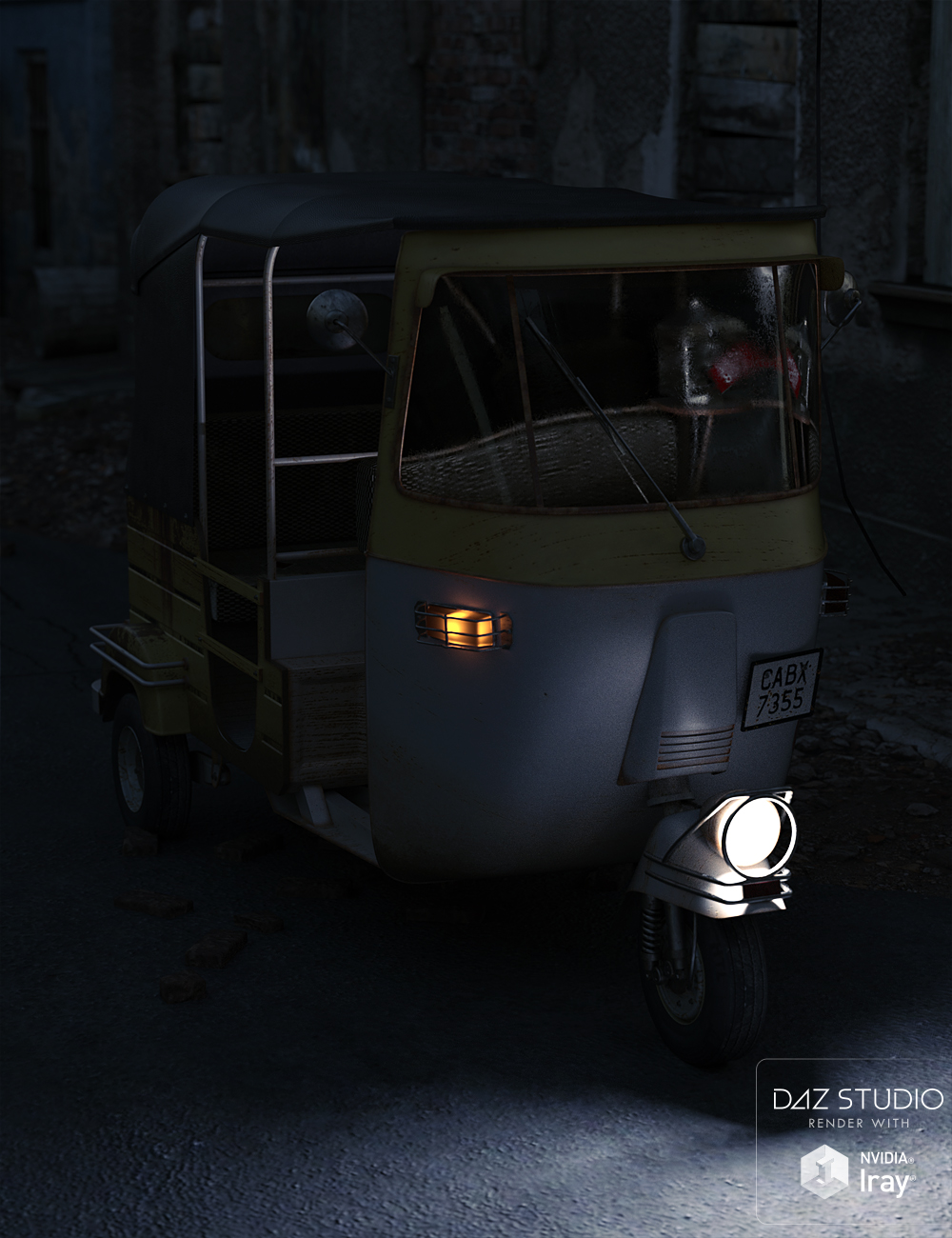 Auto Rickshaw by: David BrinnenForbiddenWhispers, 3D Models by Daz 3D