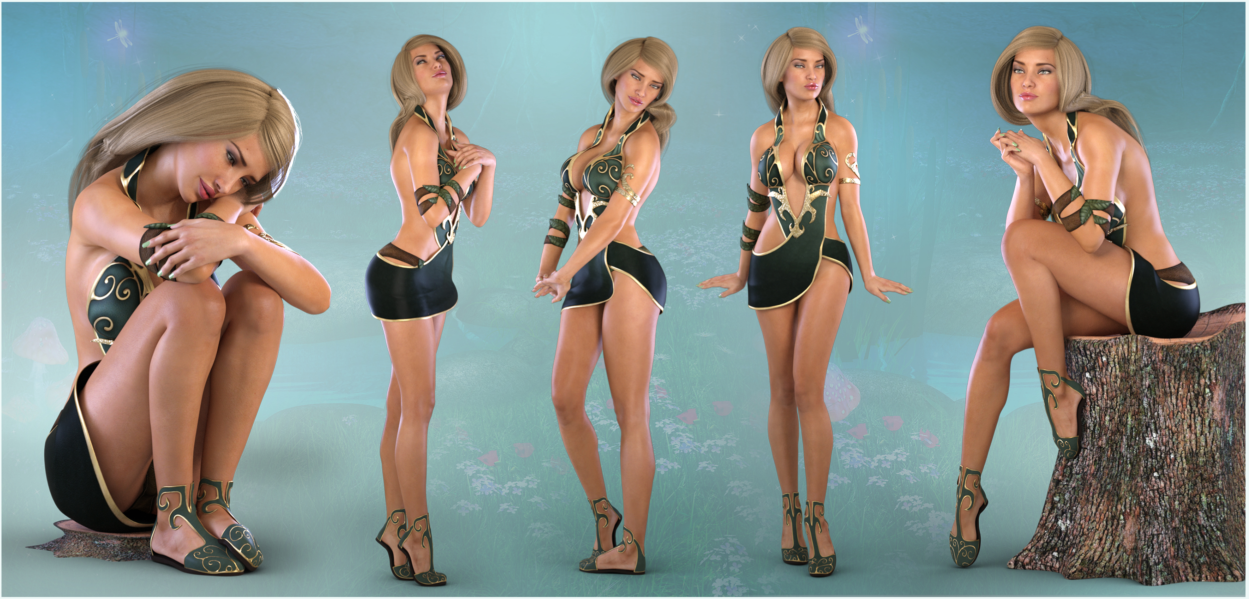 Z My Fairy Tale - Poses for the Genesis 2 & 3 Female(s) by: Zeddicuss, 3D Models by Daz 3D