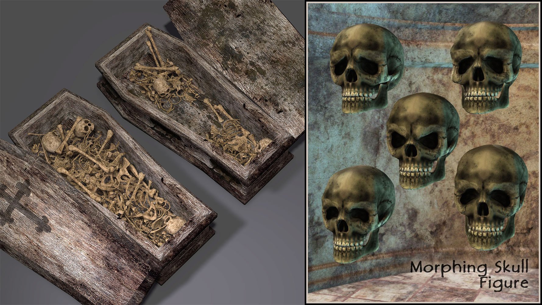 Them Bones Legacy Bundle with Iray Updates Them Bones Legacy Bundle with Iray Updates by: Orestes Graphics, 3D Models by Daz 3D