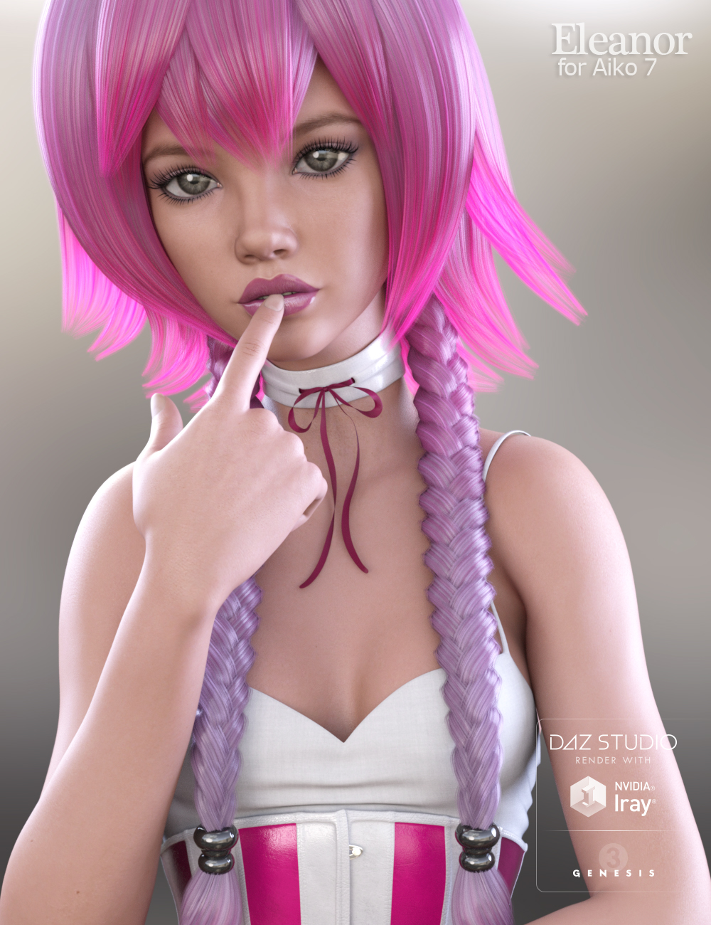 Eleanor for Aiko 7 by: Raiya, 3D Models by Daz 3D