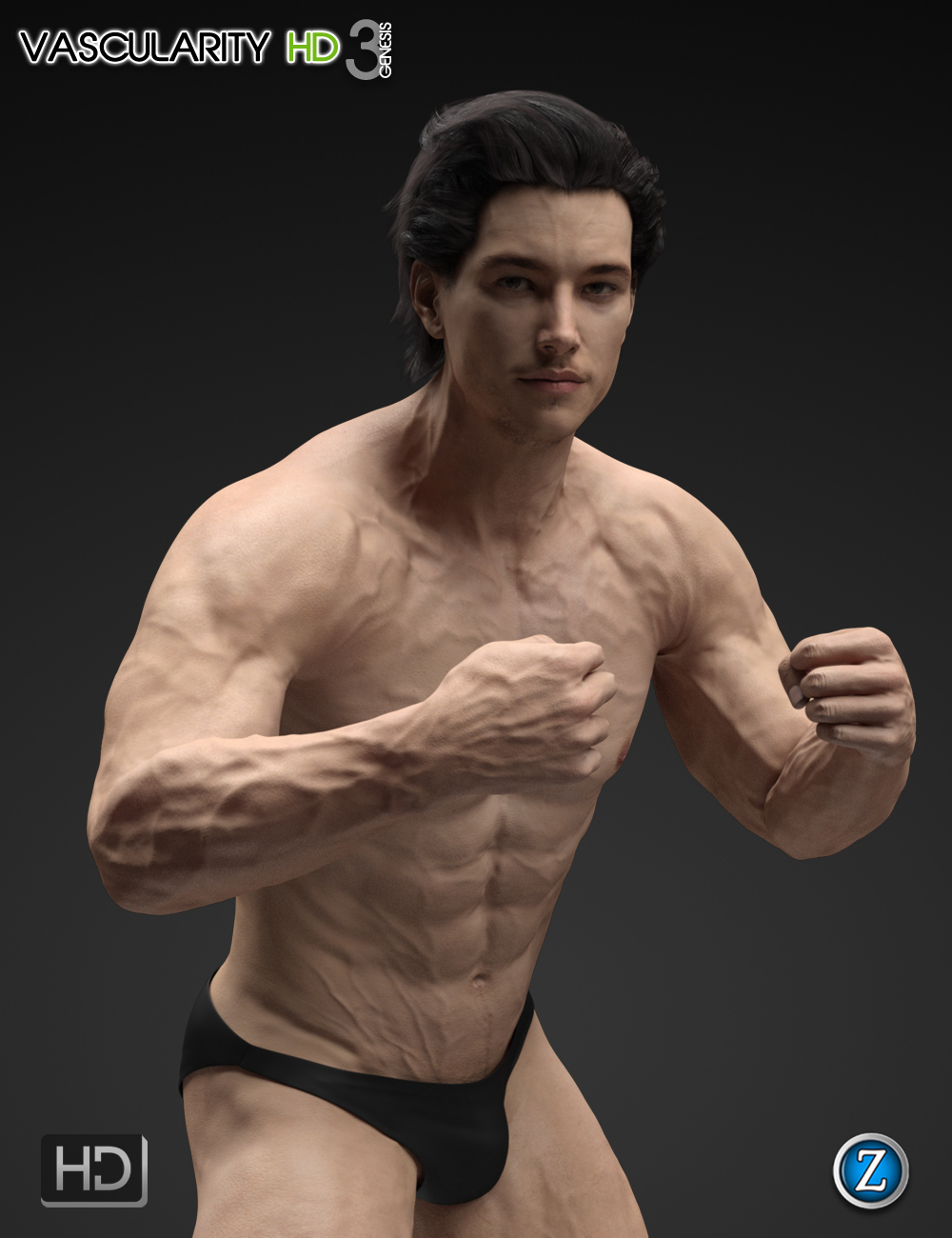 Vascularity HD for Genesis 3 Female(s) and Genesis 3 Male(s) by: Zev0, 3D Models by Daz 3D