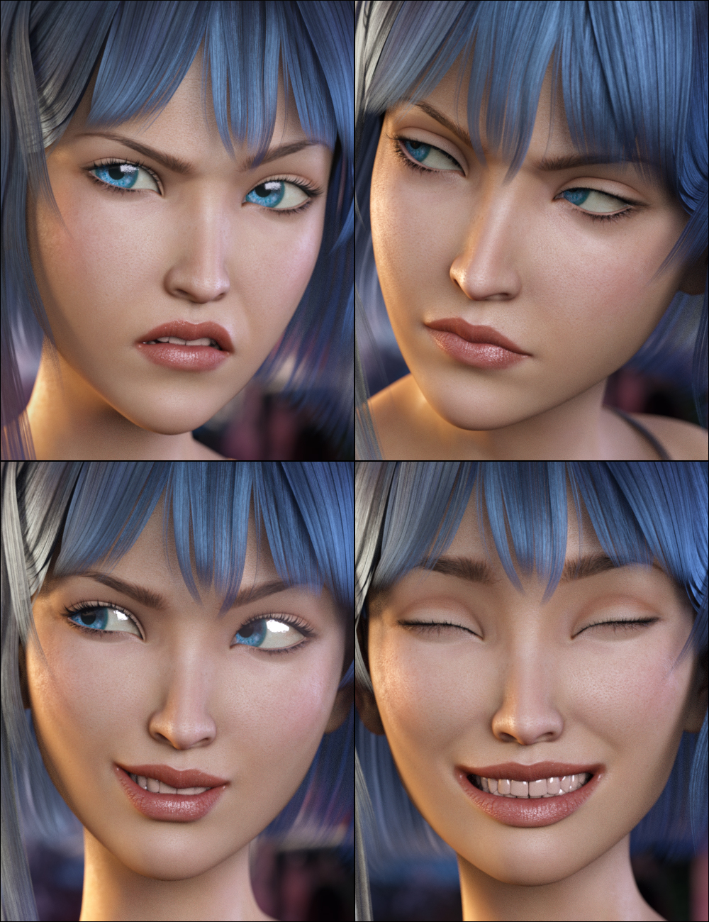 Aiko 7 Expressive by: Neikdian, 3D Models by Daz 3D