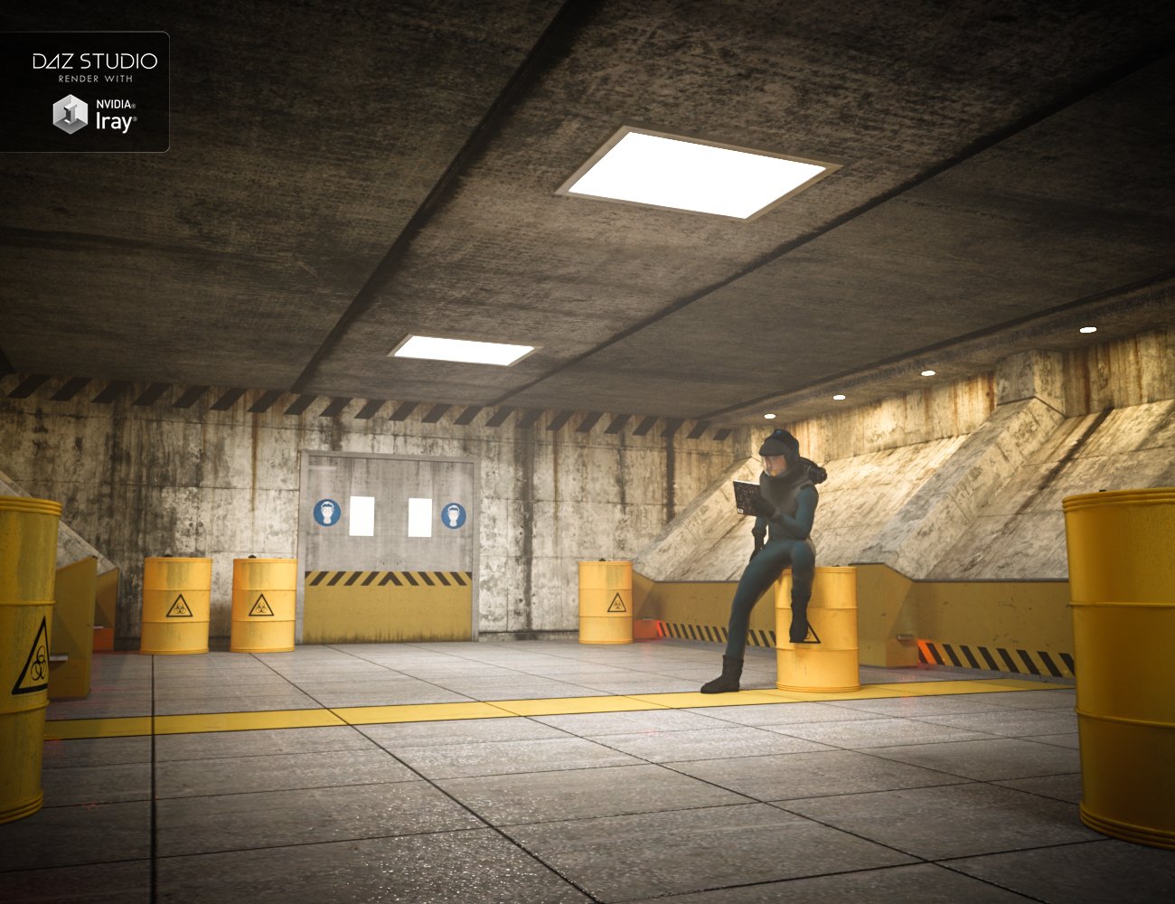 Radioactive Corridor Interior Radioactive Corridor Interior by: , 3D Models by Daz 3D