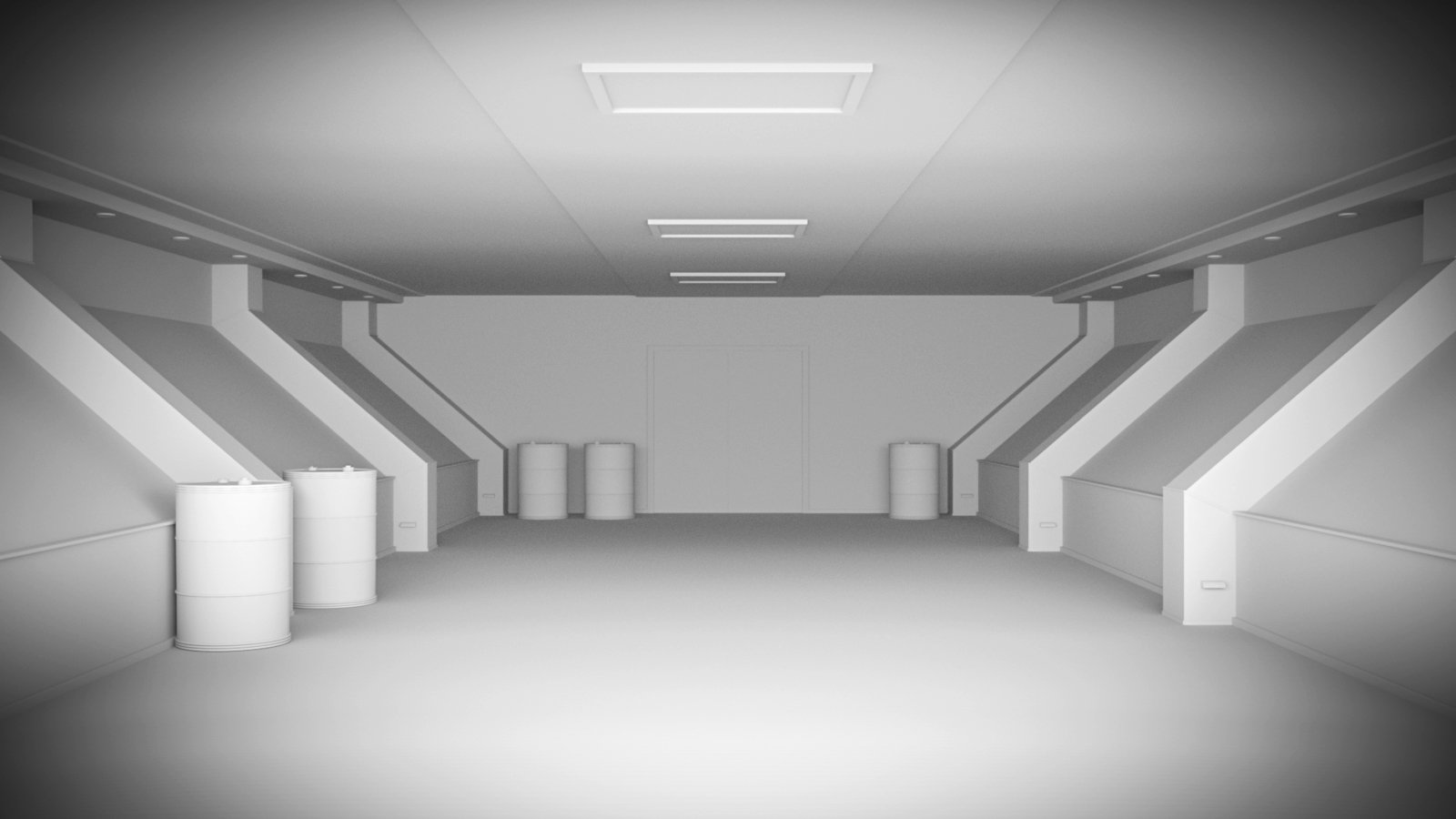 Radioactive Corridor Interior by: , 3D Models by Daz 3D