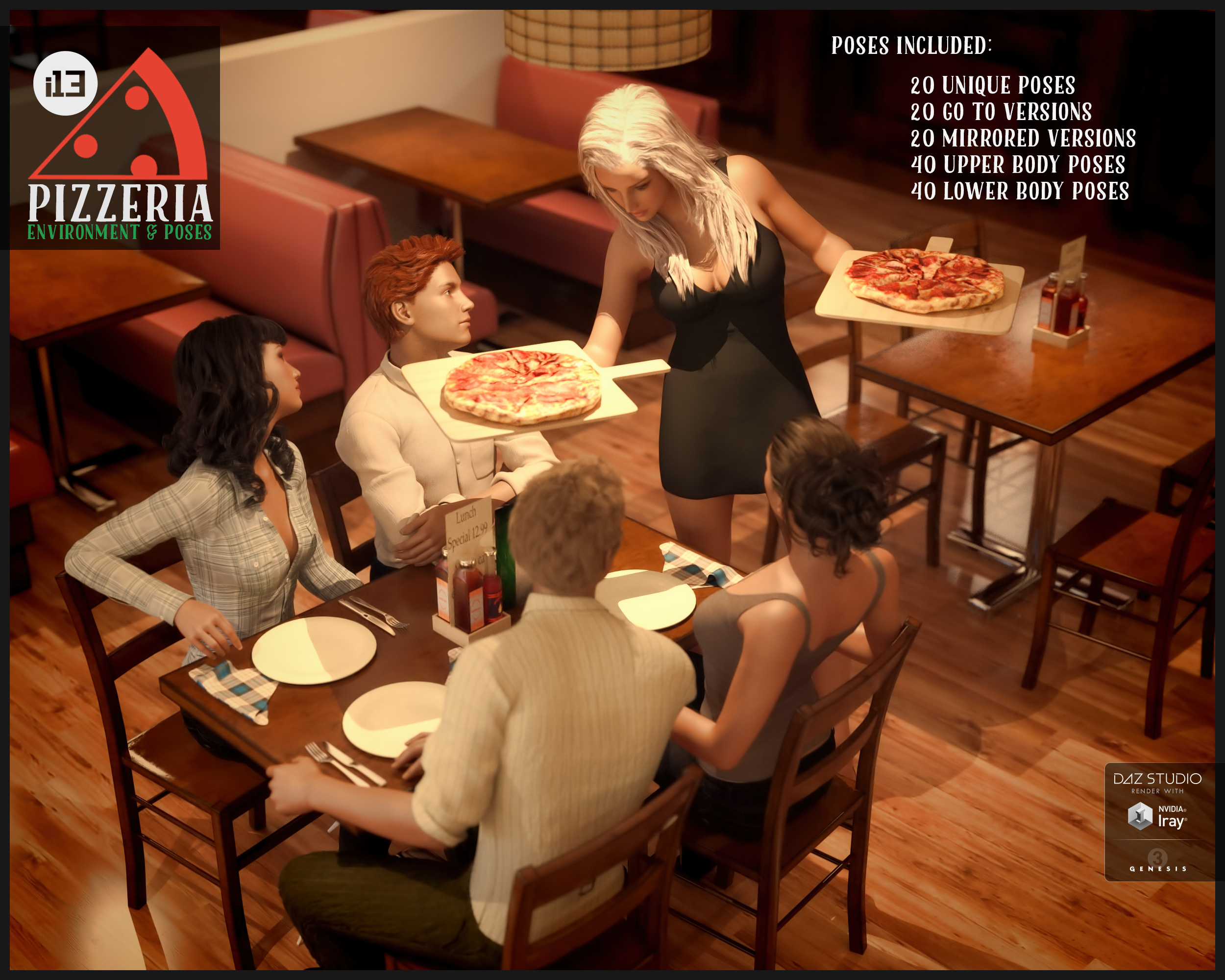 i13 Pizzeria by: ironman13, 3D Models by Daz 3D