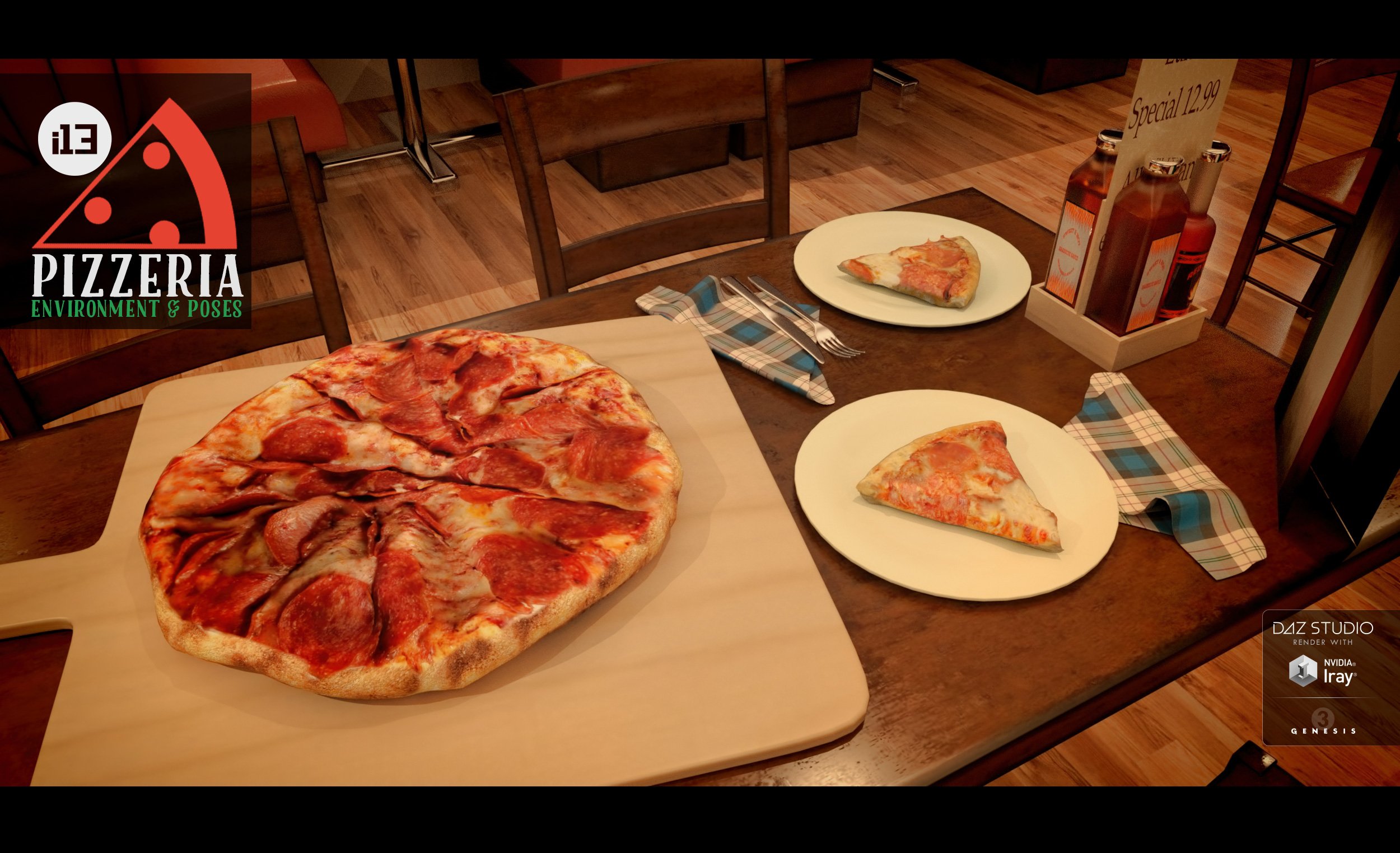 i13 Pizzeria by: ironman13, 3D Models by Daz 3D