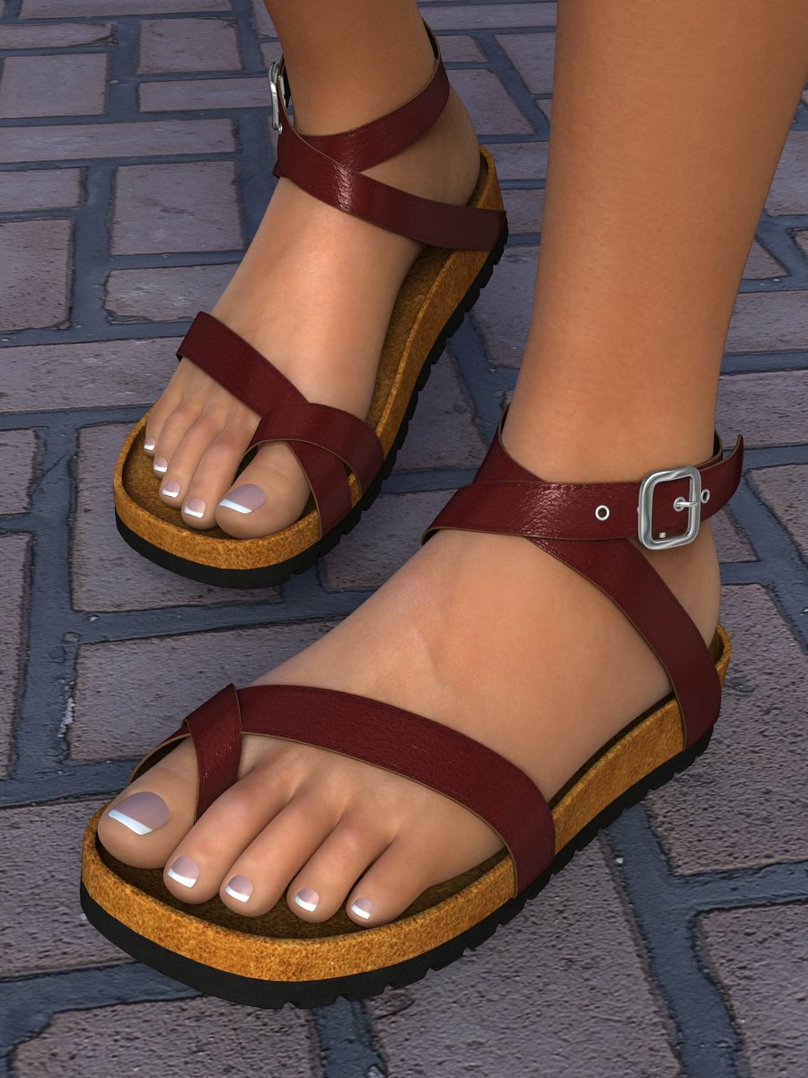 Summer Sandals Volume 1 for Genesis 2, Genesis 3 and Genesis 8 Female(s) Summer Sandals Volume 1 for Genesis 2, Genesis 3 and Genesis 8 Female(s) by: Dogz, 3D Models by Daz 3D