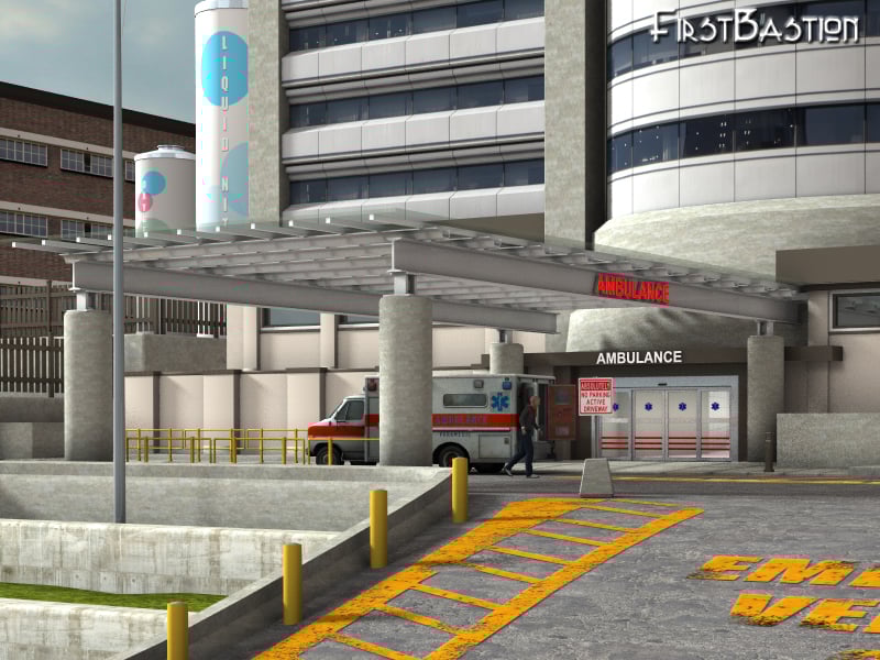 1stBastion's Buildings Hospital Emergency 1stBastion's Buildings Hospital Emergency by: FirstBastion, 3D Models by Daz 3D