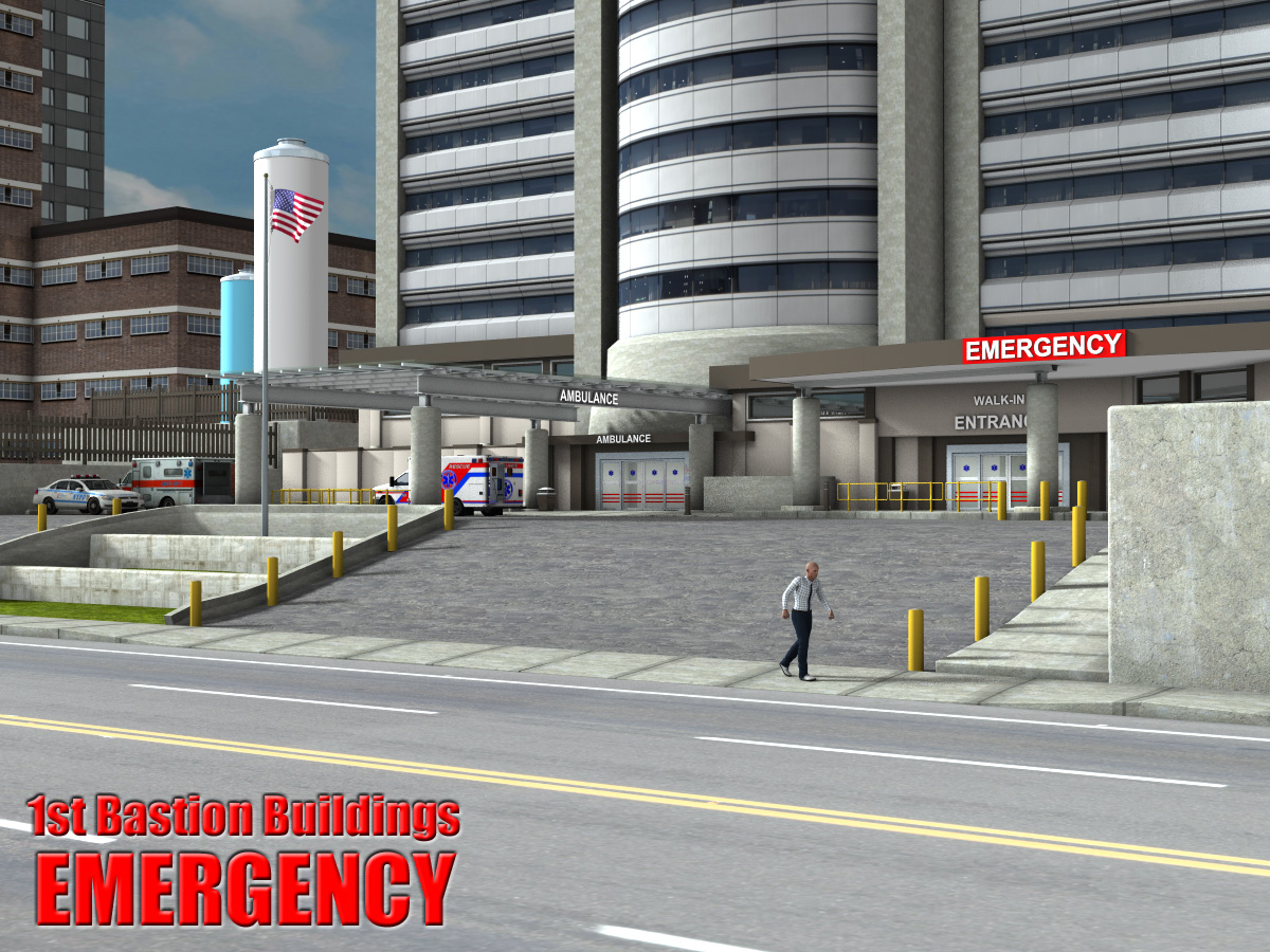 1stBastion's Buildings Hospital Emergency 1stBastion's Buildings Hospital Emergency by: FirstBastion, 3D Models by Daz 3D