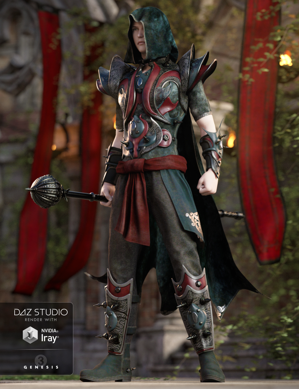 Arcane Summoner Outfit for Genesis 3 Male(s)