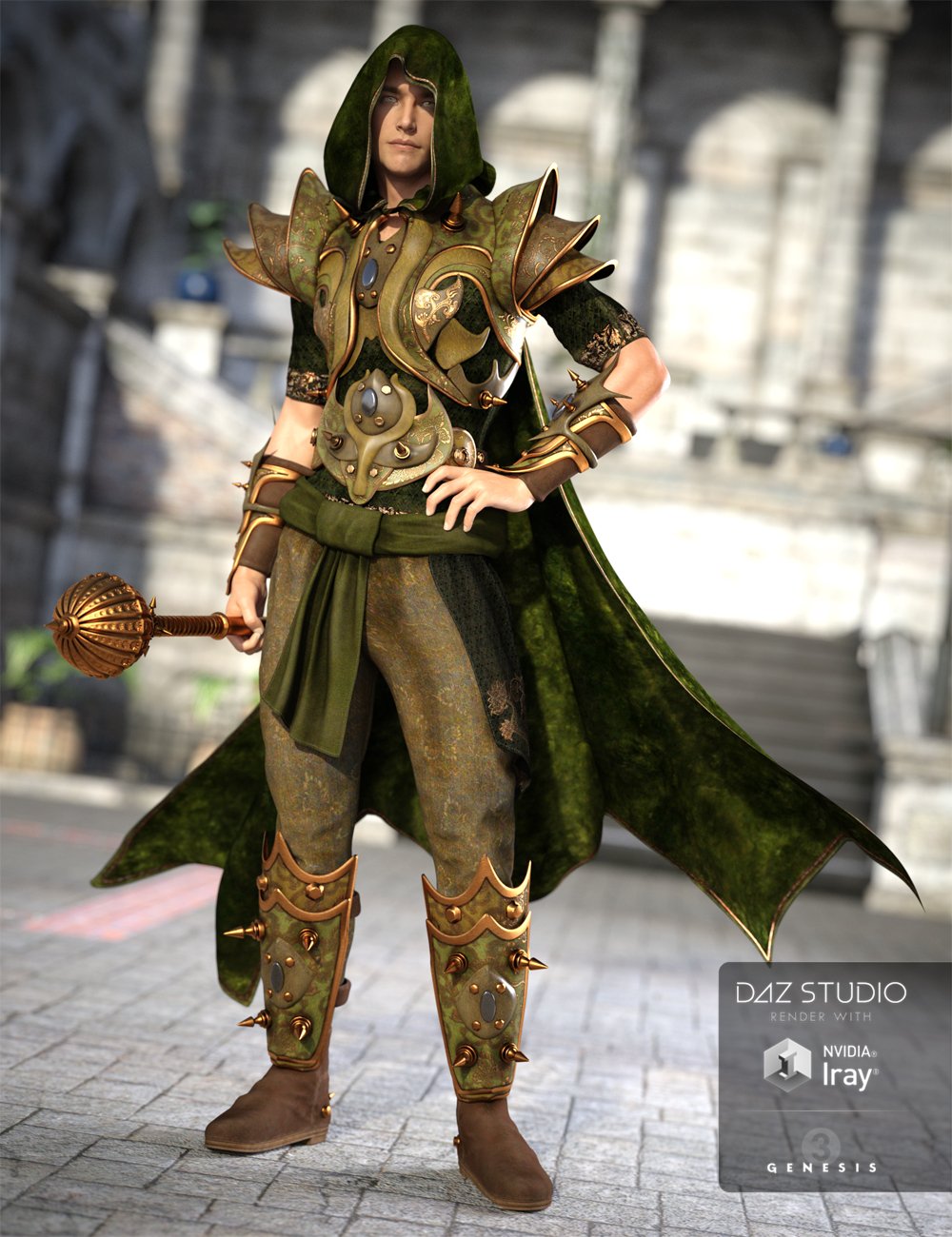 Arcane Summoner Elemental Outfit Textures by: Arien, 3D Models by Daz 3D