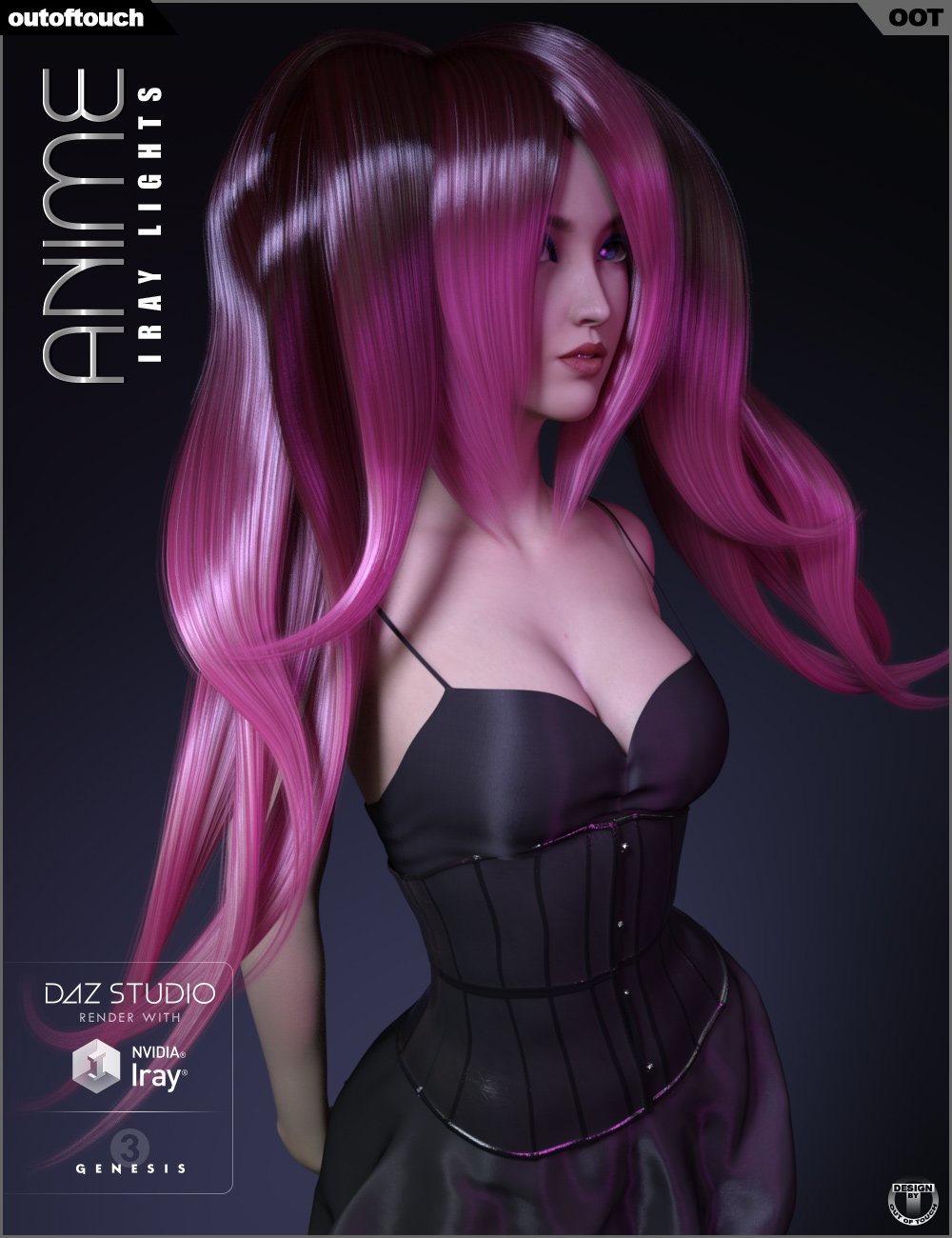 OOT Anime Iray Lights by: outoftouch, 3D Models by Daz 3D