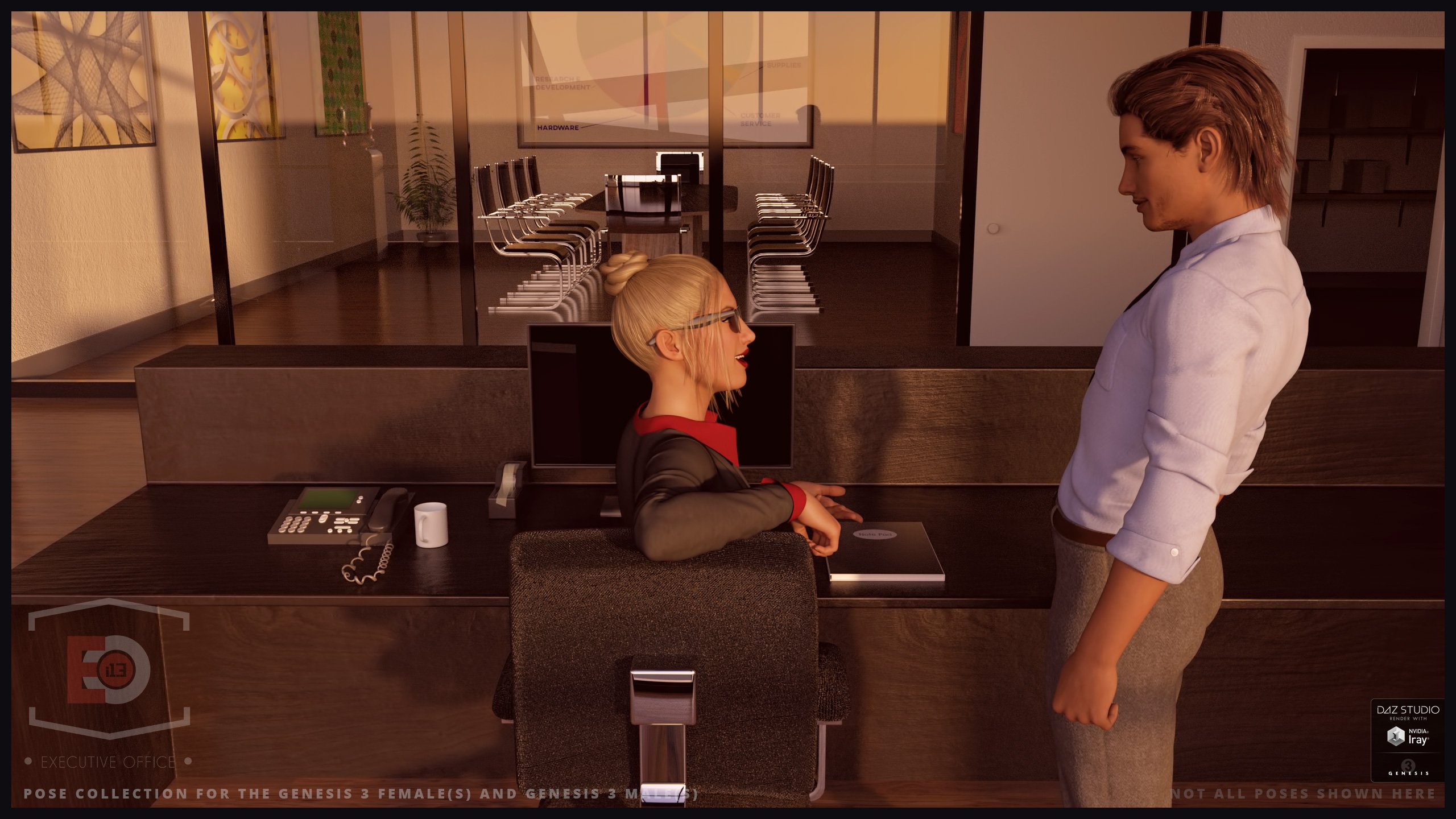 i13 Executive Poses i13 Executive Poses by: ironman13, 3D Models by Daz 3D