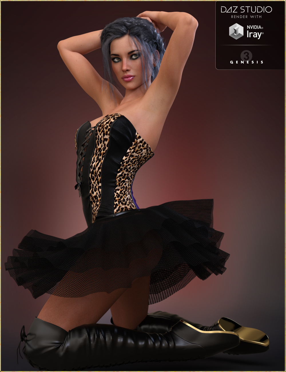 Bad Ballerina HD Outfit for Genesis 3 Female(s) Bad Ballerina HD Outfit for Genesis 3 Female(s) by: NikisatezOziChick, 3D Models by Daz 3D