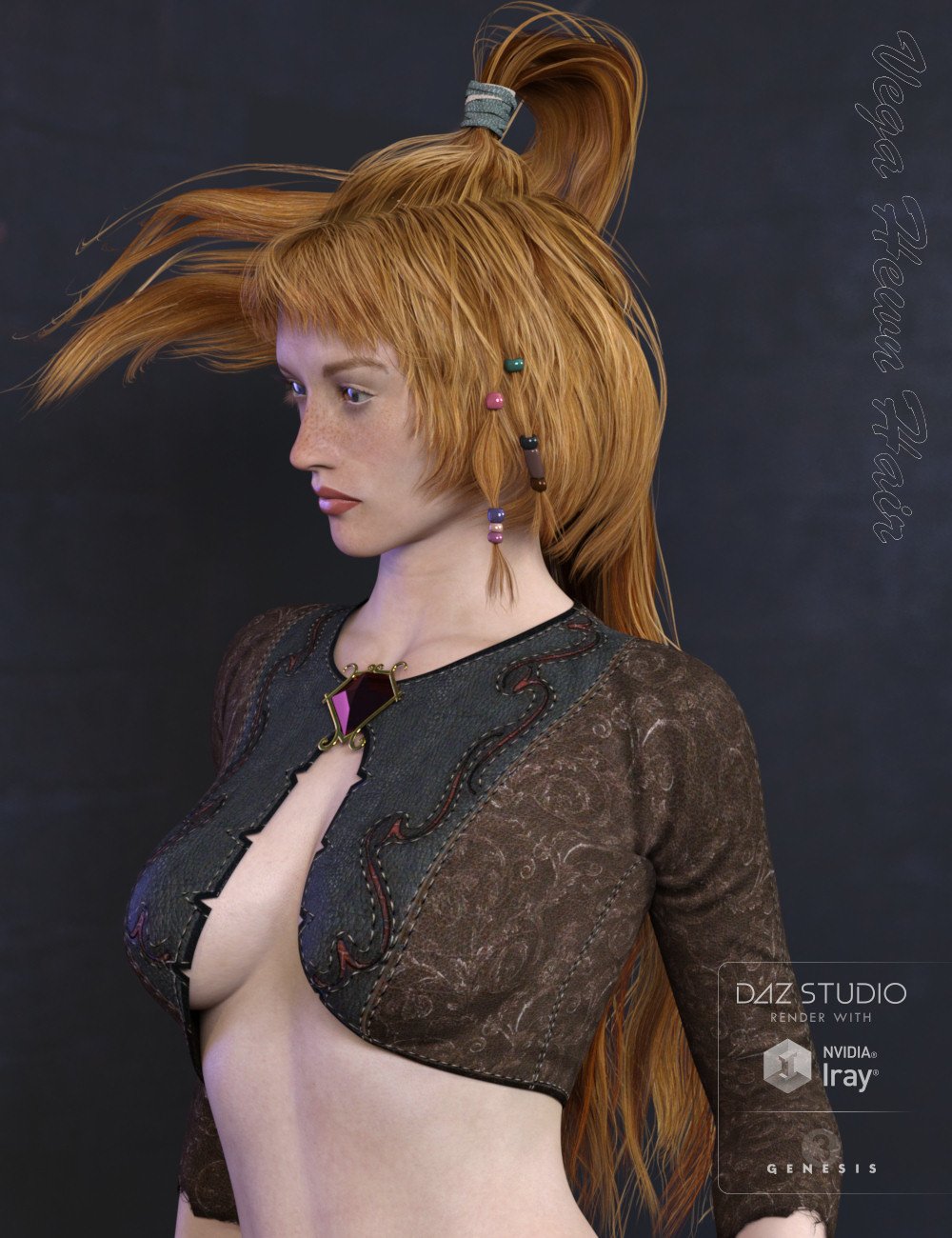 Vega Hewn Hair for Genesis 3 Female(s) by: goldtassel, 3D Models by Daz 3D