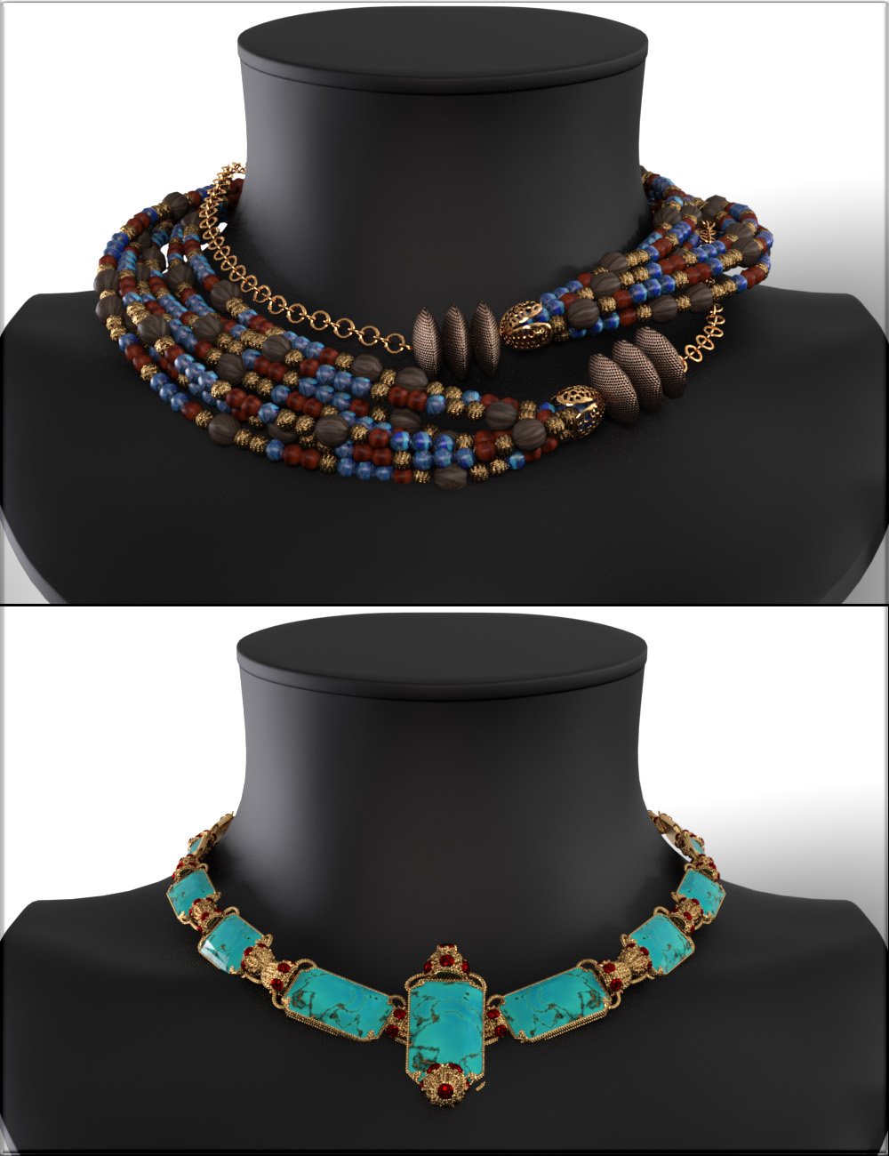 Costume Jewelry Shaders for Iray by: vyktohria, 3D Models by Daz 3D