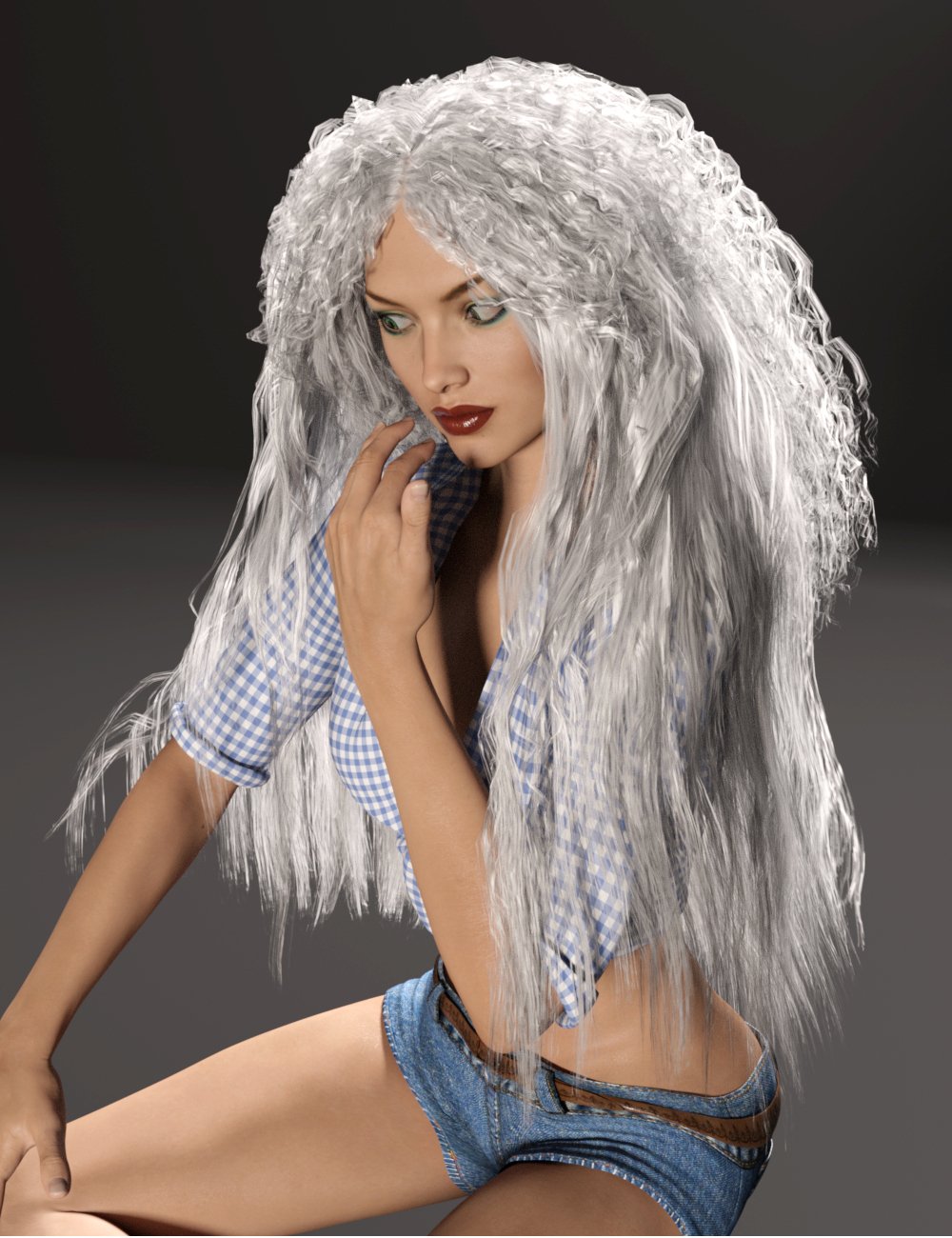 Free Spirit Hair for Genesis 3 Female(s) by: Aave Nainen, 3D Models by Daz 3D