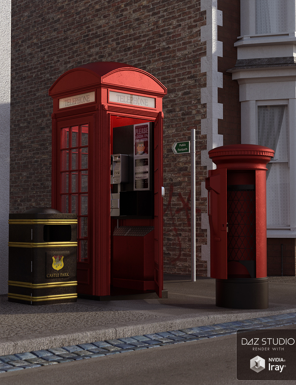British Street Furniture British Street Furniture by: David BrinnenForbiddenWhispers, 3D Models by Daz 3D