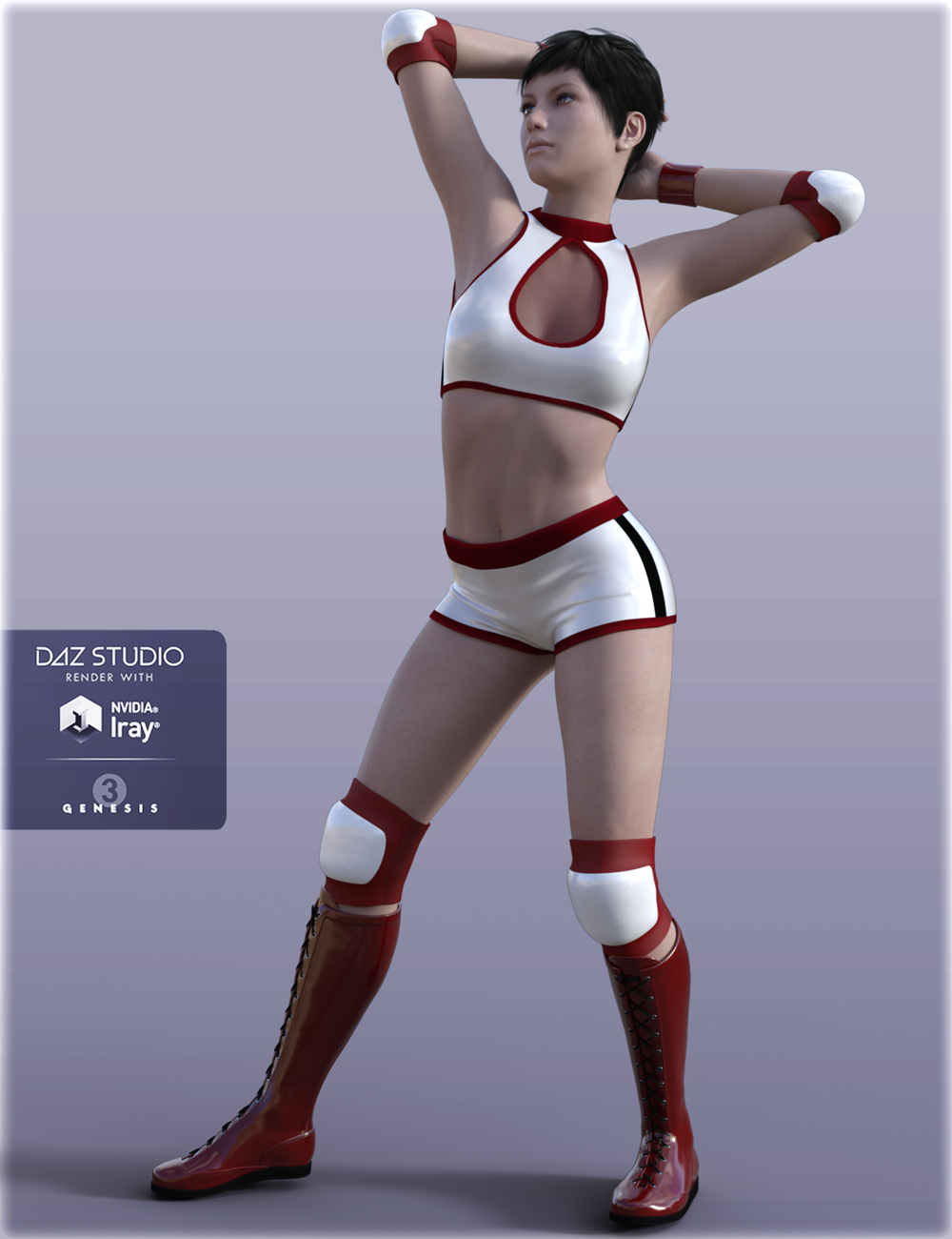 H&C Pro Wrestling Set for Genesis 3 Female(s) by: IH Kang, 3D Models by Daz 3D