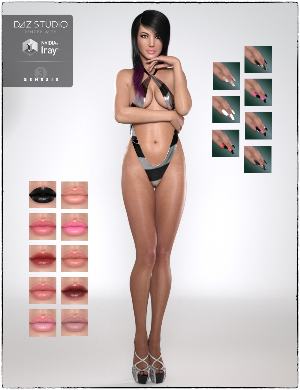 DT- Vivi for Genesis 3 Female(s) by: Digital Touch, 3D Models by Daz 3D
