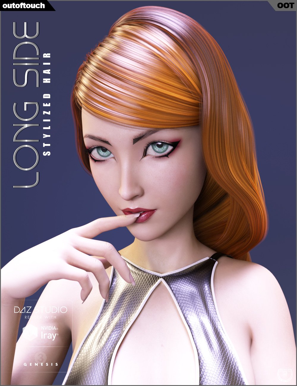Long Side Hair for Genesis 3 Female(s) Long Side Hair for Genesis 3 Female(s) by: outoftouch, 3D Models by Daz 3D