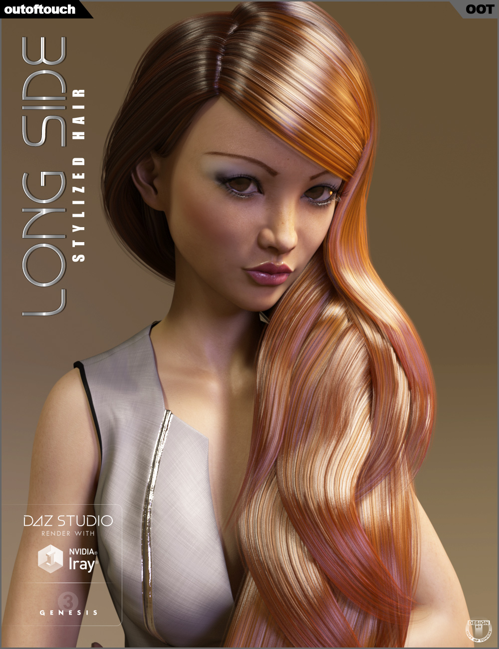 Long Side Hair for Genesis 3 Female(s) Long Side Hair for Genesis 3 Female(s) by: outoftouch, 3D Models by Daz 3D