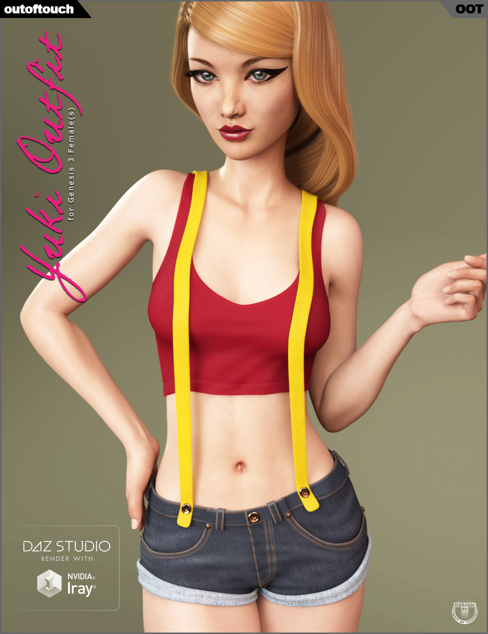 Yuki Outfit for Genesis 3 Female(s) by: outoftouch, 3D Models by Daz 3D