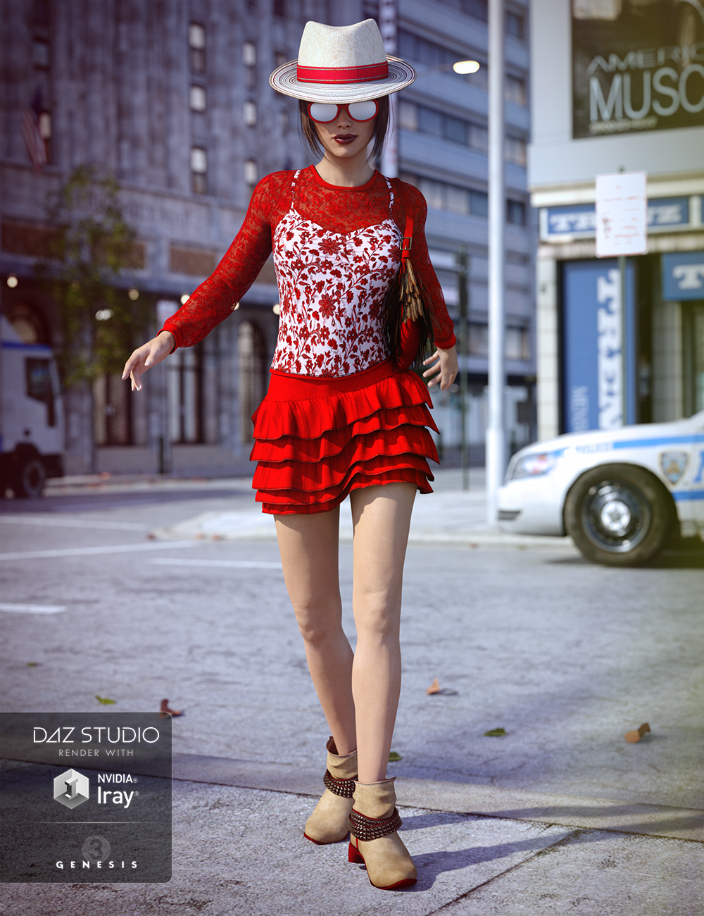 Sunny Summer Day Outfit for Genesis 3 Female(s) by: Barbara BrundonSarsa, 3D Models by Daz 3D